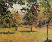 卡米耶 毕沙罗 : The Barn, Morning, Eragny